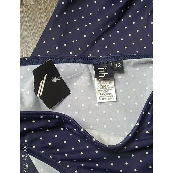 NWT Lithe 2pc Polkadot Haulter Tankini 34/32 Women's Size Small - Picture 4 of 6